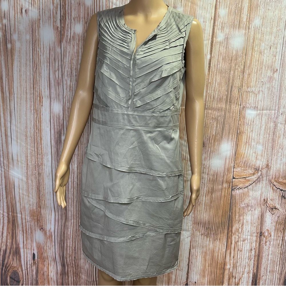 Alfani Layered Tiered‎ Cotton Blend Sheath Dress